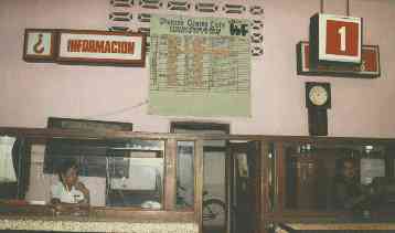 Fahrkartenschalter in Ciego de Avila, Kuba
